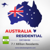 An image of Australia's map with its flag inside, labeled 