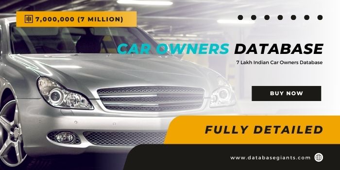 Car Owners Database India 7 Lakh