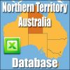 A map of Australia is displayed, featuring the Northern Territory highlighted in orange. The phrase 